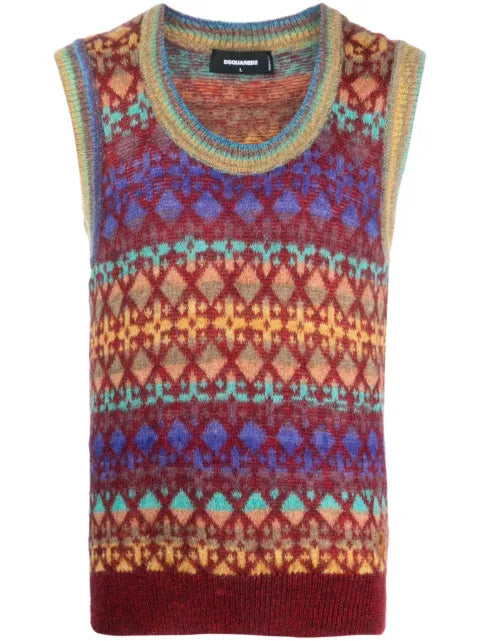 DSQUARED2 jacquard-knit vest