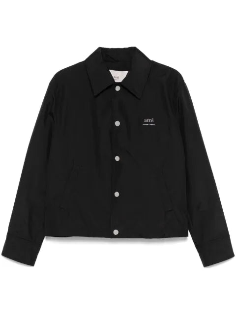 AMI Paris logo-lettering shirt jacket