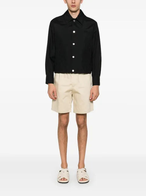 AMI Paris logo-lettering shirt jacket