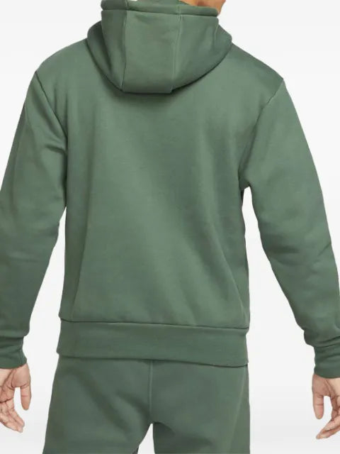 Jordan X PSG hooded logo-patch hoodie