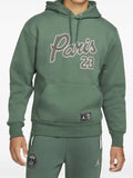 Jordan X PSG hooded logo-patch hoodie