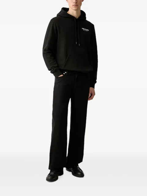Trussardi logo-print drawstring hoodie