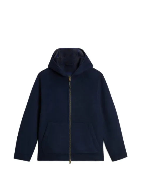 Woolrich double wool hooded jacket