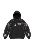 Supreme Racing logo-patch zip-up hoodie