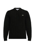 Lacoste cable-knit wool sweater