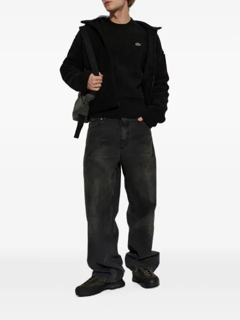 Lacoste cable-knit wool sweater