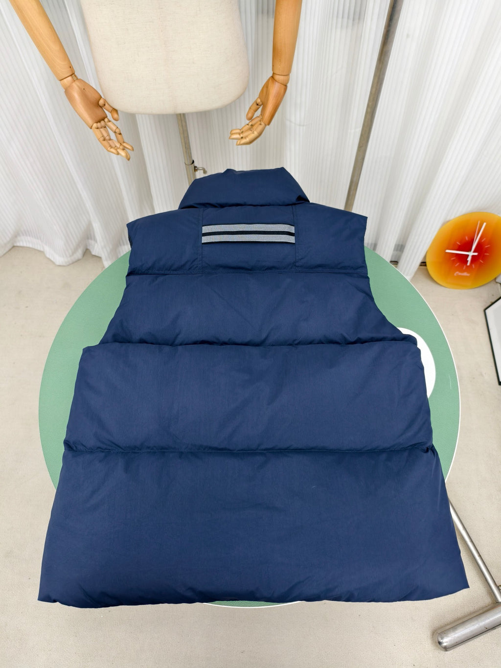 Canada Goose Navy Quilted Puffer Vest with Stand Collar