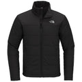 The North Face Black Horizontal-Quilted Stand-Collar Jacket