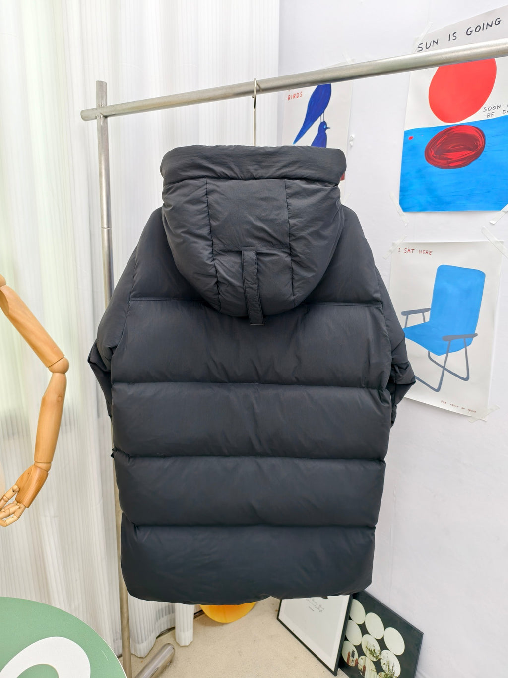 Canada Goose Hooded Puffer Jacket in Black with Matte Finish