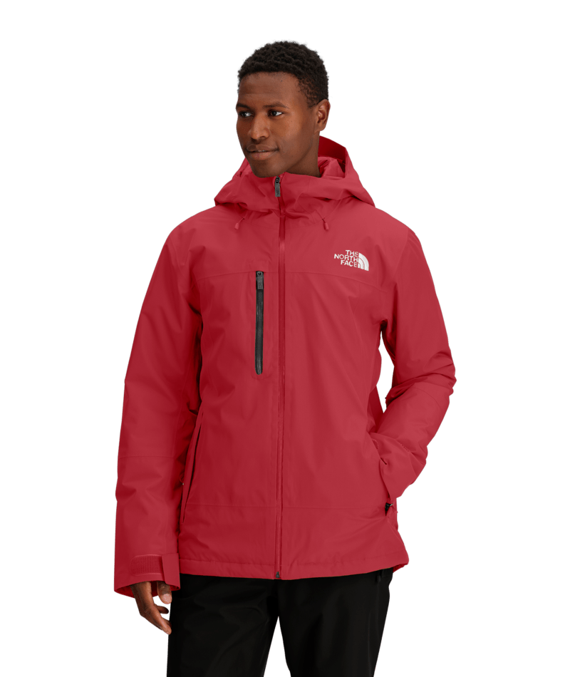 The North Face Red Full-Zip Hooded Jacket