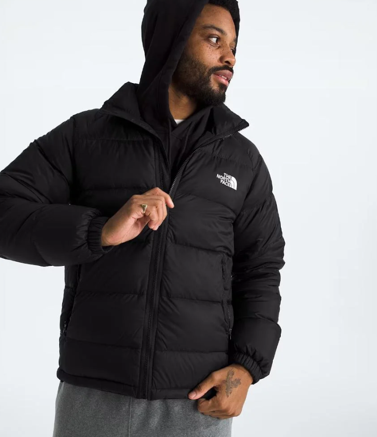 The North Face Black Stand-Collar Puffer Jacket