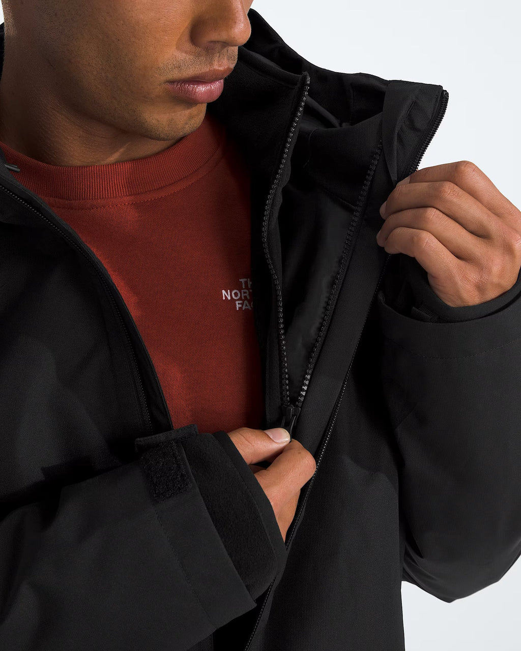 The North Face Black Full-Zip Hooded Jacket