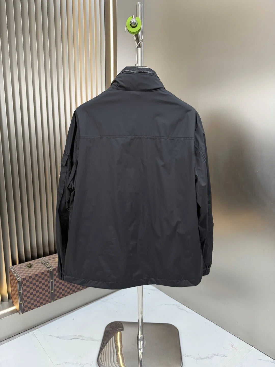 Moose Knuckles White Hooded Bomber Jacket with Plush Trim