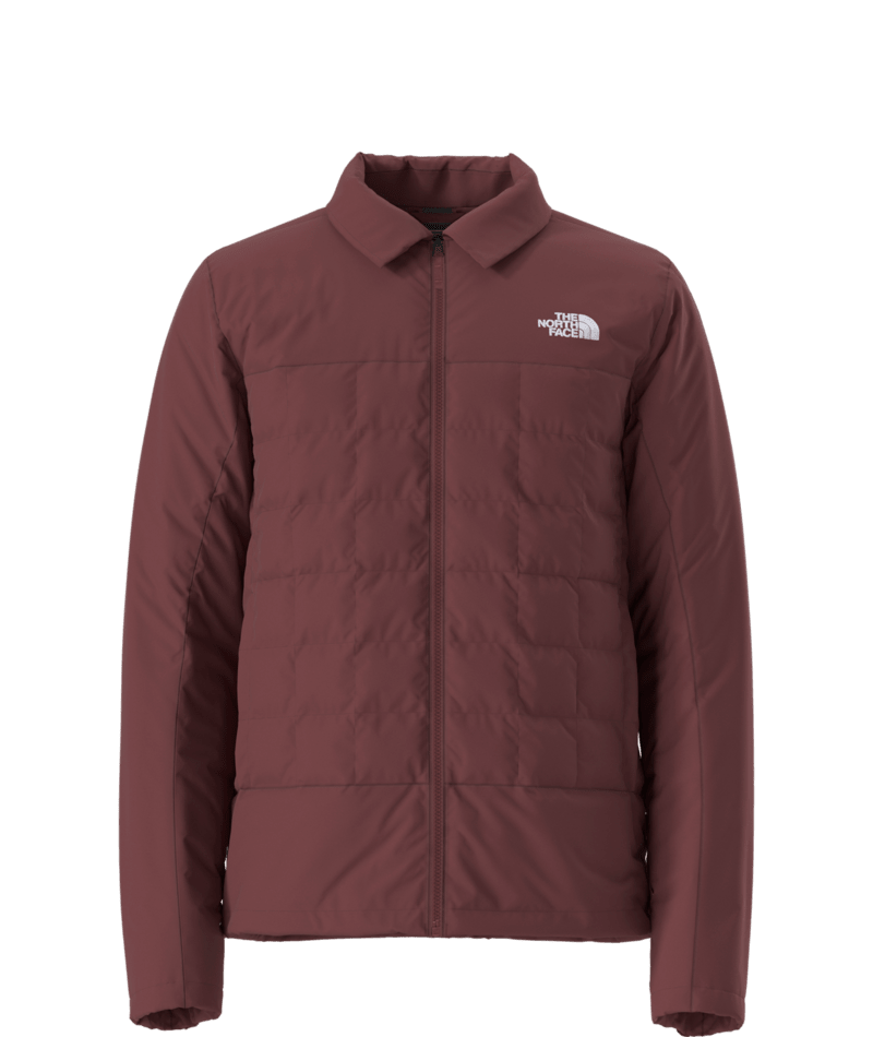 The North Face Burgundy Hooded Layered Jacket