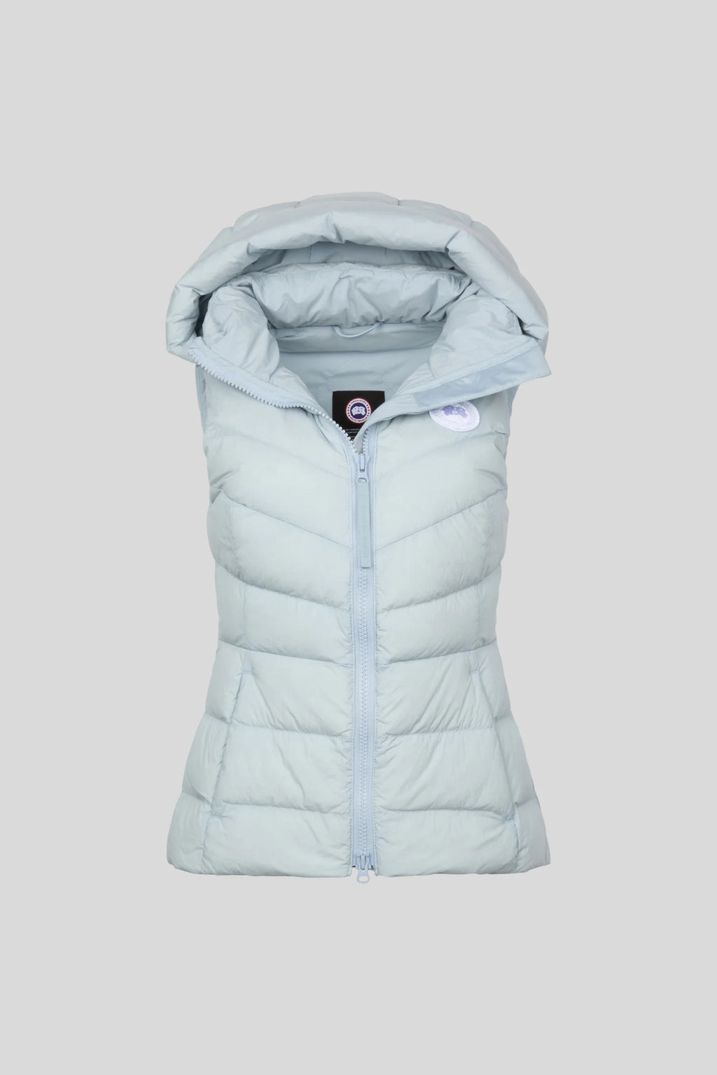 Canada Goose Pale Blue Hooded Puffer Vest