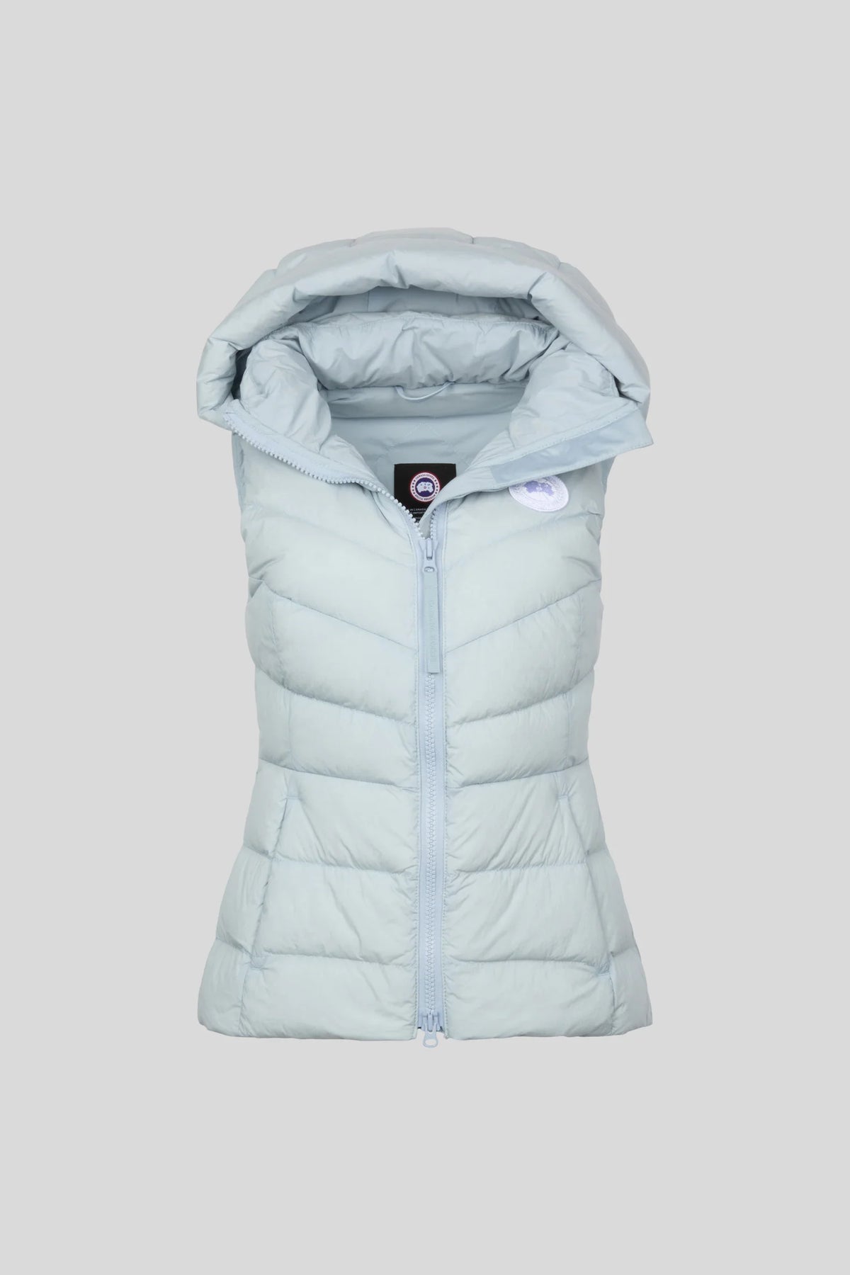Canada Goose Pale Blue Hooded Puffer Vest