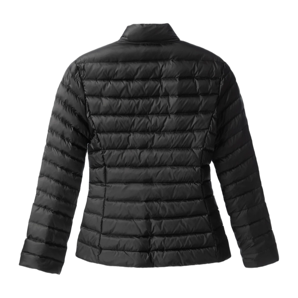 Moncler Black Quilted Puffer Jacket with Stand Collar