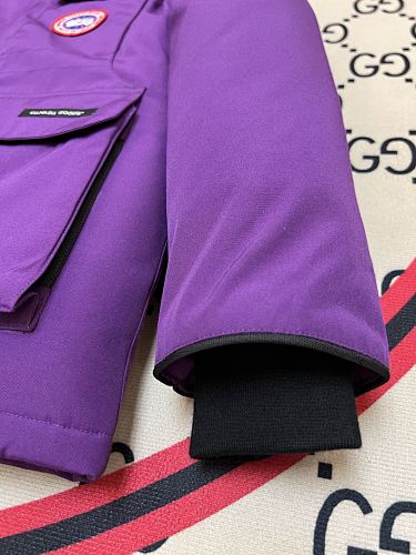 Canada Goose Purple Plush-Trim Hooded Parka