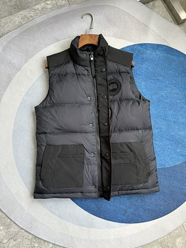 Canada Goose Puffer Vest in Black with Stand Collar