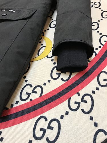 Canada Goose Black Plush-Trim Hooded Parka