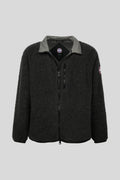 Canada Goose Black Textured Fleece Zip-Up Jacket